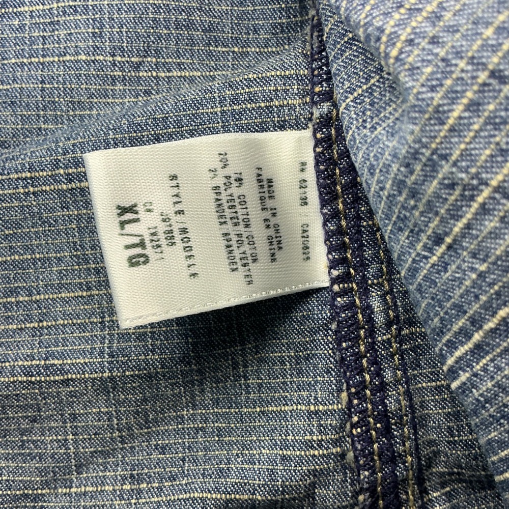 Guess Jeans Womens Blue Denim Trucker Jacket XL Stretch - Picture 4 of 16